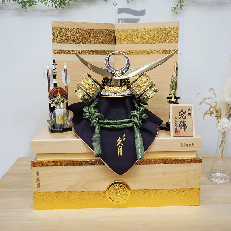 京都 兜 samurai helmet 上杉謙信ミニ兜 陣羽織飾り