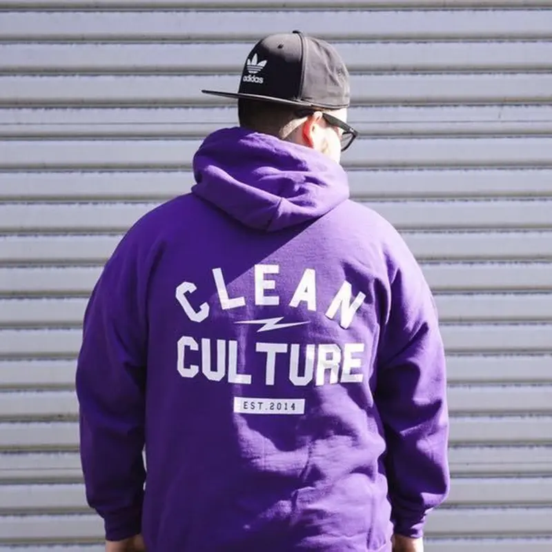 clean culture パーカー 黒u0026紫】 | Works VERY Osaka