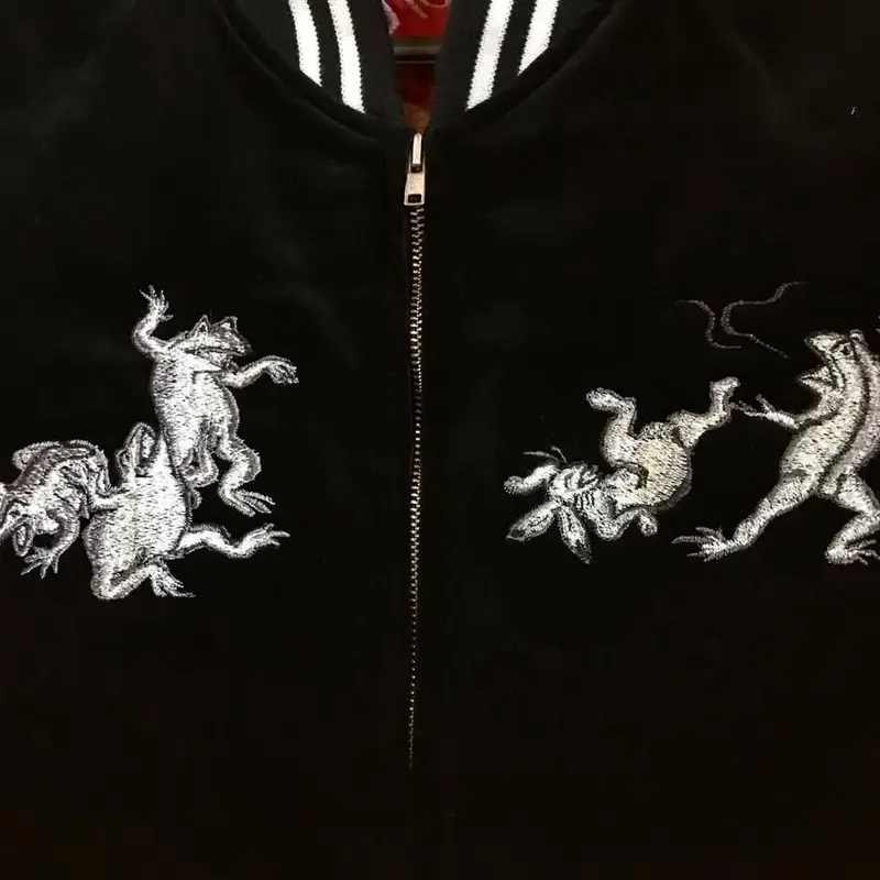 ▽スカジャン 横振り刺繍の一点もの XL | chevroletrcristofano.com.uy