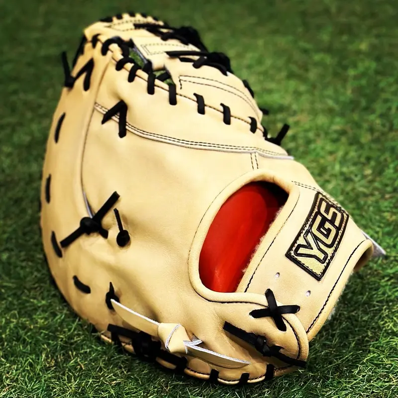 YGSプロライン 硬式用ファーストミット 8H クリーム×ブラック | 山本