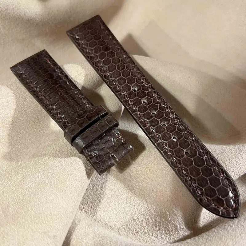 限定Ｗ特典付属 sna-76 ウミヘビ 腕時計ベルト ダークブラウン ラグ幅