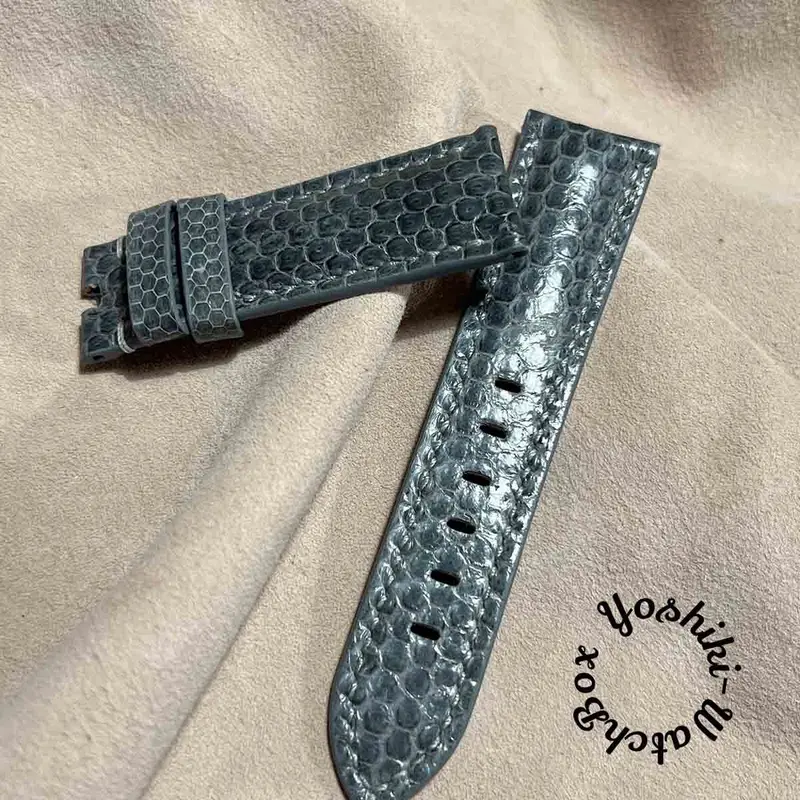sna-60 シースネイク(ウミヘビ)腕時計ベルト グレー (ラグ幅24mm