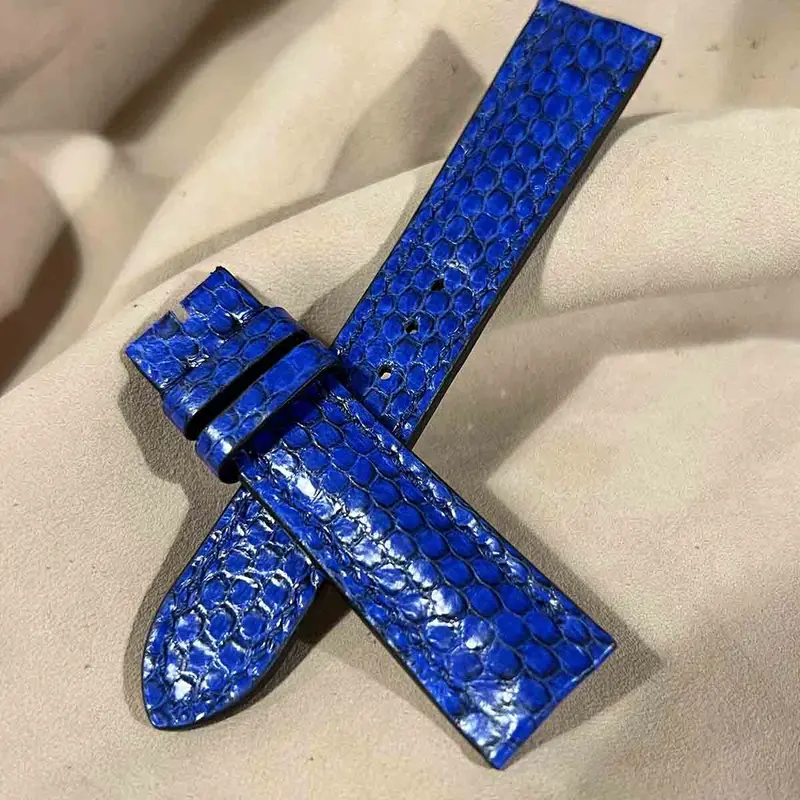 sna-70 シースネイク（ウミヘビ）腕時計ベルト ブルー (ラグ幅20mm