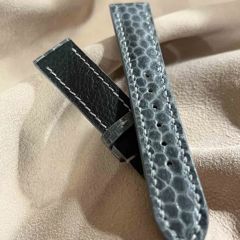 sna-74 シースネイク(ウミヘビ)腕時計ベルト グレー (ラグ幅20 mm