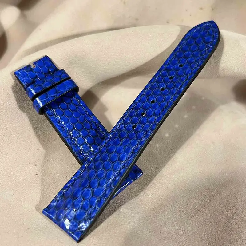 sna-70 シースネイク（ウミヘビ）腕時計ベルト ブルー (ラグ幅20mm