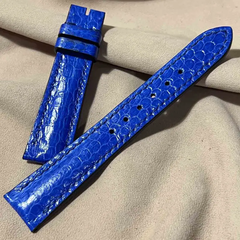 sna-47 シースネイク（ウミヘビ） 腕時計ベルト ブルー (ラグ幅19mm