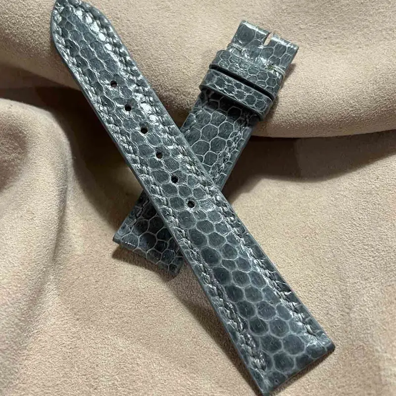 帯電防止処理加工 sna-64 シースネイク ウミヘビ 腕時計ベルト グレー