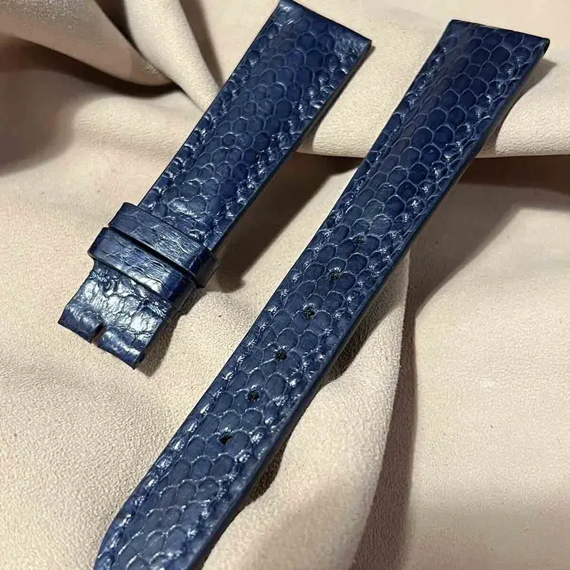 sna-43 シースネイク（ウミヘビ） 腕時計ベルト ネイビー (ラグ幅19mm