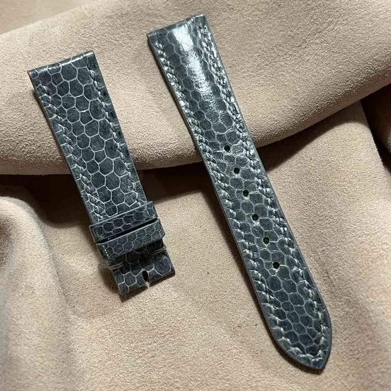 帯電防止処理加工 sna-64 シースネイク ウミヘビ 腕時計ベルト グレー