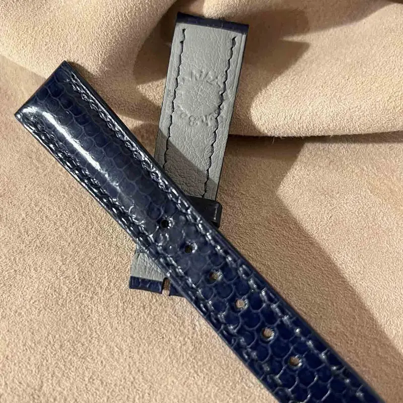 sna-07 シースネイク（ウミヘビ） 腕時計ベルト ネイビー (ラグ幅19mm