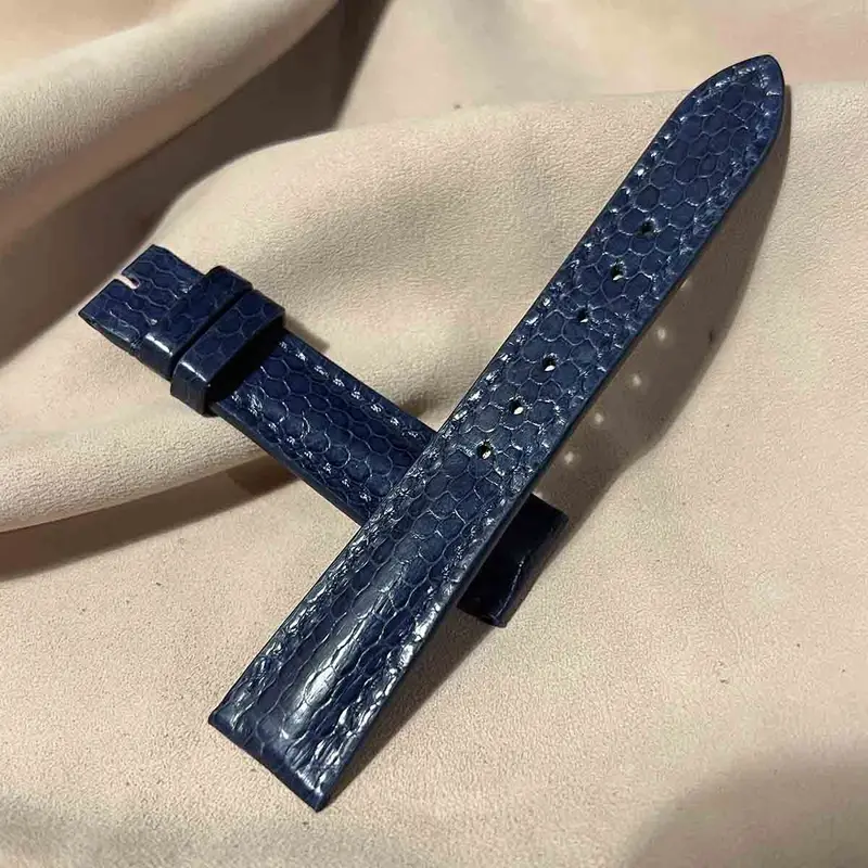 sna-43 シースネイク（ウミヘビ） 腕時計ベルト ネイビー (ラグ幅19mm