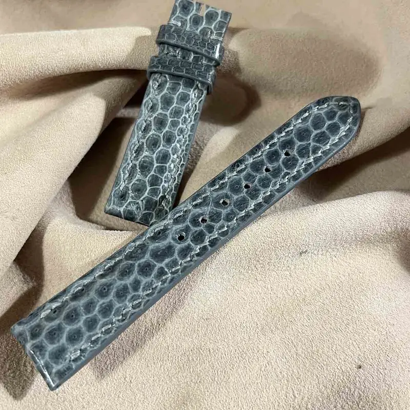 sna-74 シースネイク(ウミヘビ)腕時計ベルト グレー (ラグ幅20 mm