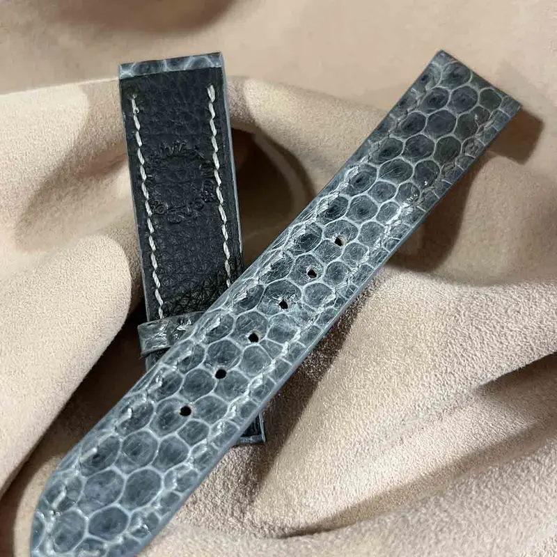 sna-75 シースネイク(ウミヘビ)腕時計ベルト グレー (ラグ幅20 mm