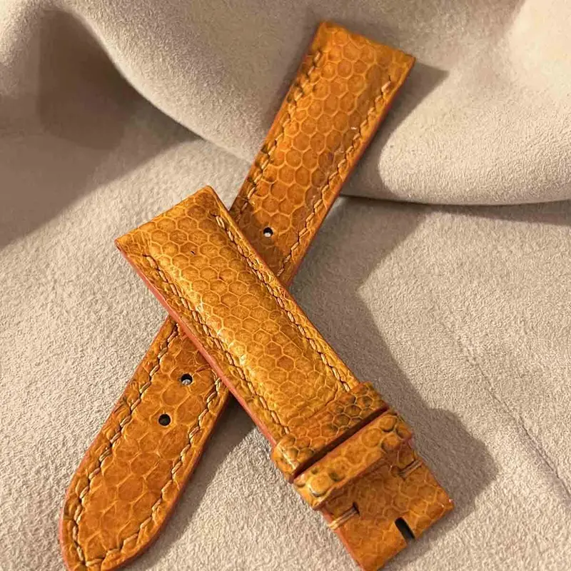 sna-31 シースネイク（ウミヘビ） 腕時計ベルト オレンジ (ラグ幅21mm