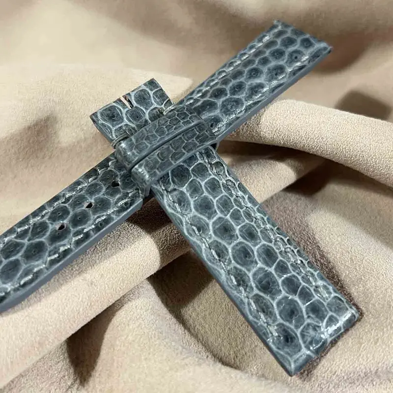 sna-74 シースネイク(ウミヘビ)腕時計ベルト グレー (ラグ幅20 mm