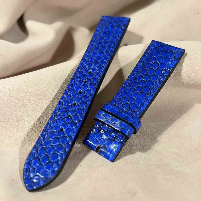 sna-70 シースネイク（ウミヘビ）腕時計ベルト ブルー (ラグ幅20mm