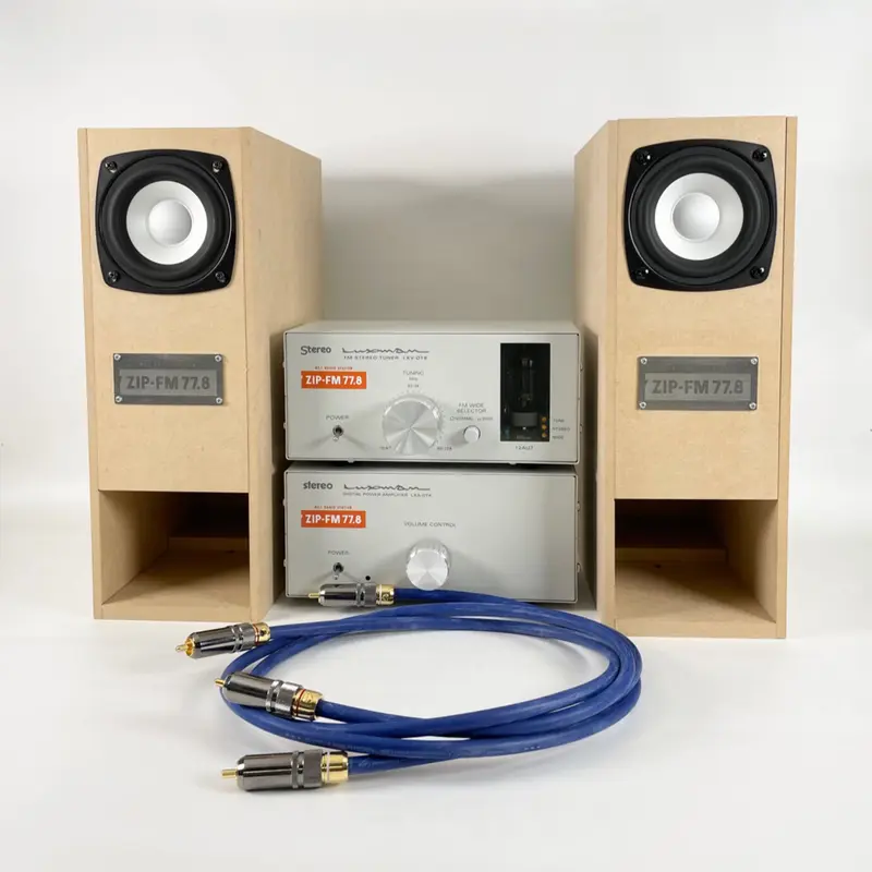 オーディオ組立キット4点(FMチューナー・デジタルアンプ・スピーカー