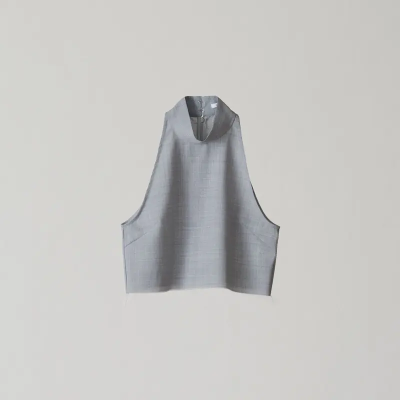 high neck mini tops / gray / 231ZOE-BL02 | ZOE