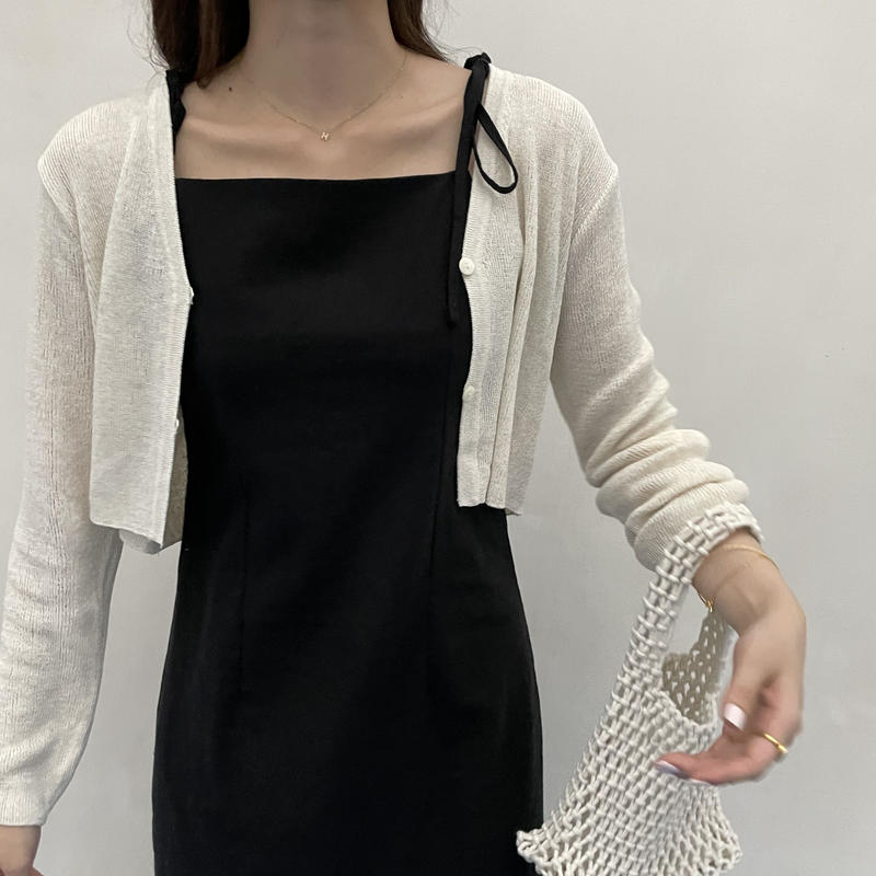 linen bolero cardigan | aoms
