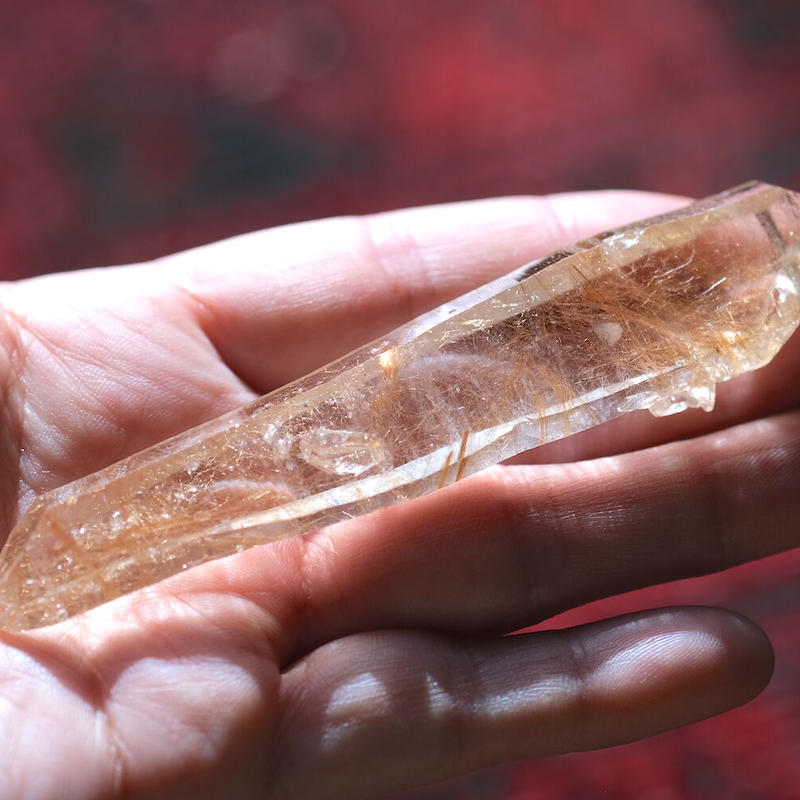 シャパーダ・ジアマンチーナ産 レムリアン・ルチルクォーツ原石 <E