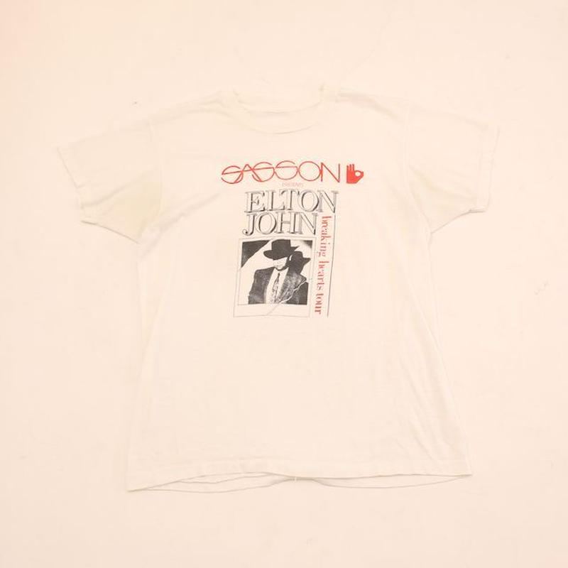 80's エルトンジョン ブレイキング ハーツ ツアー Tシャツ 80's Elton