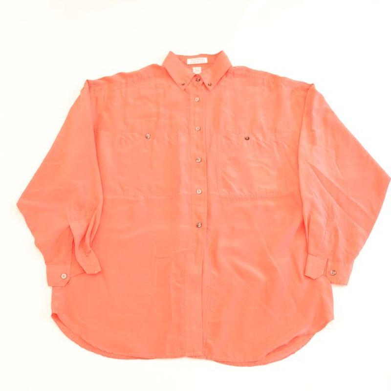 シルク長袖シャツ Silk L/S Shirts# | Blue
