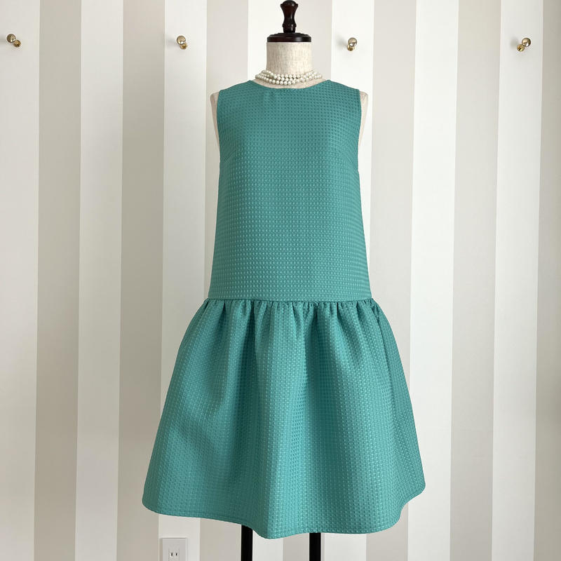 11-147 ティファニーブルー フリルワンピース ＳＭ | capriciousmie