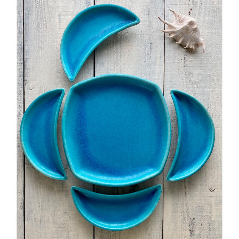 大嶺工房 足付き角皿