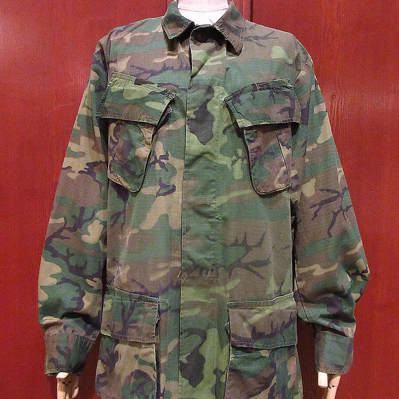 ビンテージ60's○ミリタリーERDLカモジャングルファティーグジャケット