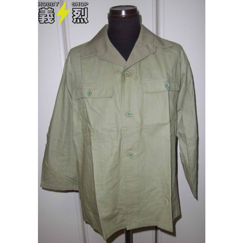 日本陸軍 防暑襦袢 濃緑 カーキ 七分袖