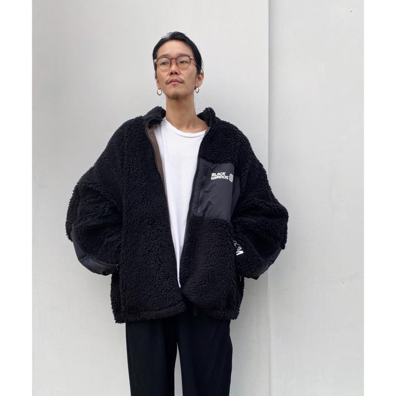 Black Weirdos Fleece Track Jacket75cm素材