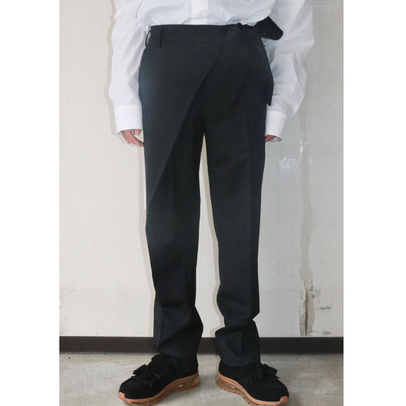 スーツ SOSHI OTSUKI WRAP KNOT TROUSERS soshiotsuki wrap knot wide