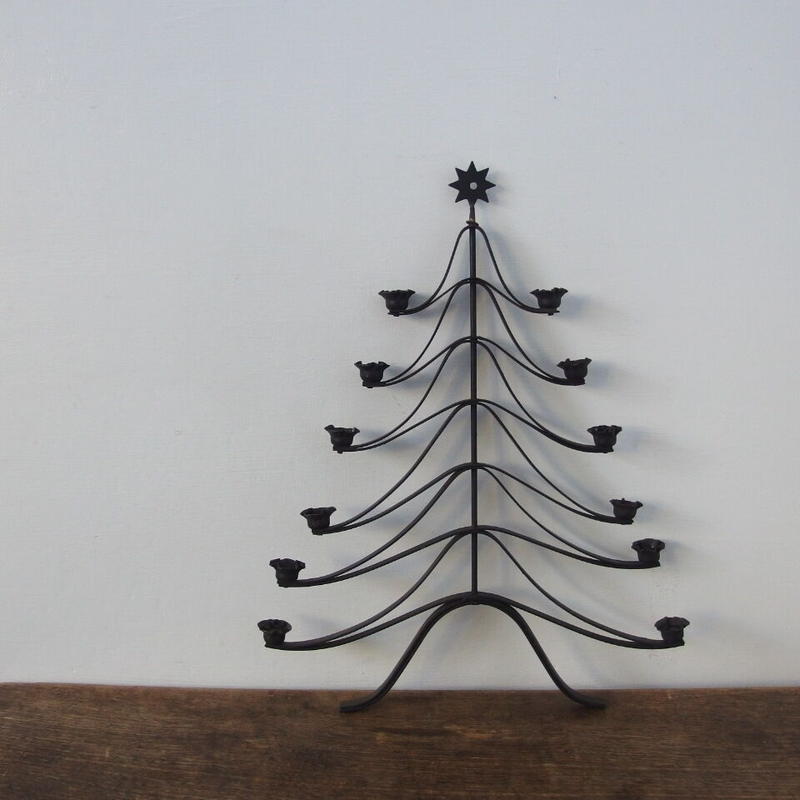 アイアンツリーキャンドルホルダー☆クリスマス雑貨☆
