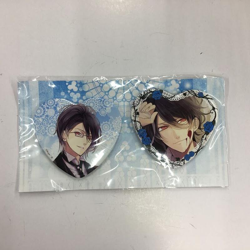 ディアラバ レイジ 缶バッジセット DIABOLIKLOVERS 逆巻レイジ ハート缶バッジ セット