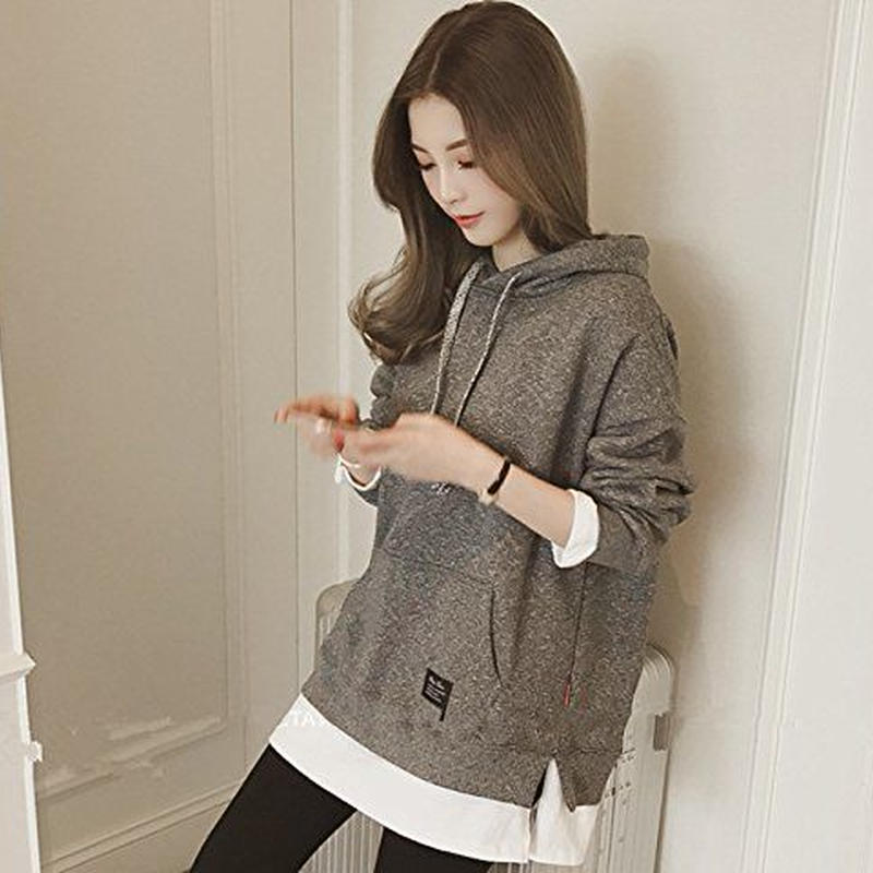 レディース パーカー 人気の重ね着風 もちもち Store