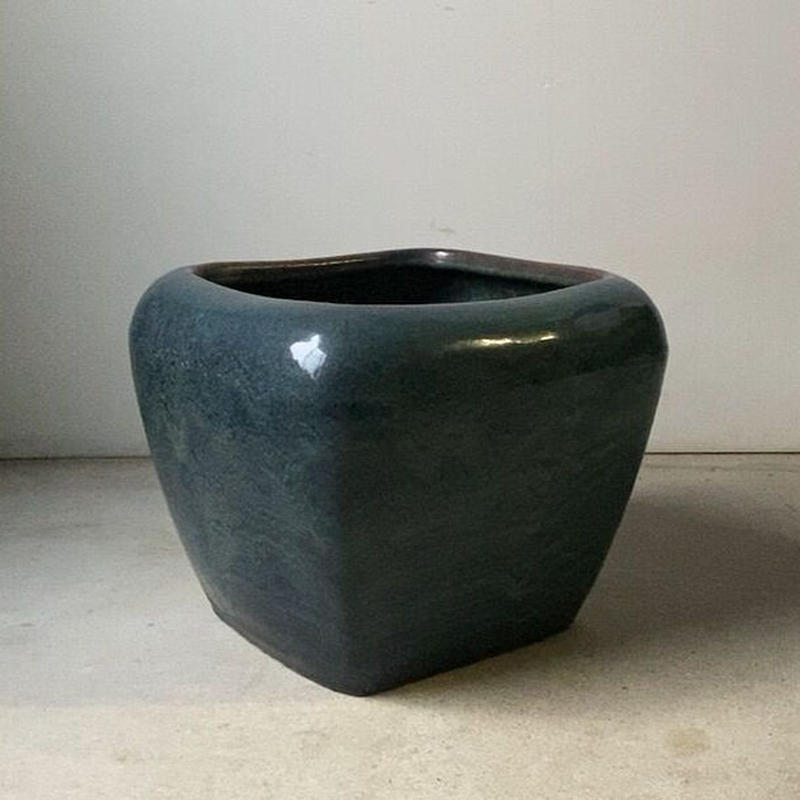 四角 陶器 睡蓮鉢 金魚 メダカ 大型 巨大 睡蓮 ビオトープ 飼育 壺