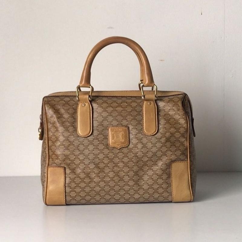 きれい 【CELINE/セリーヌ】 レザー ハンドバッグ レッド ベルト
