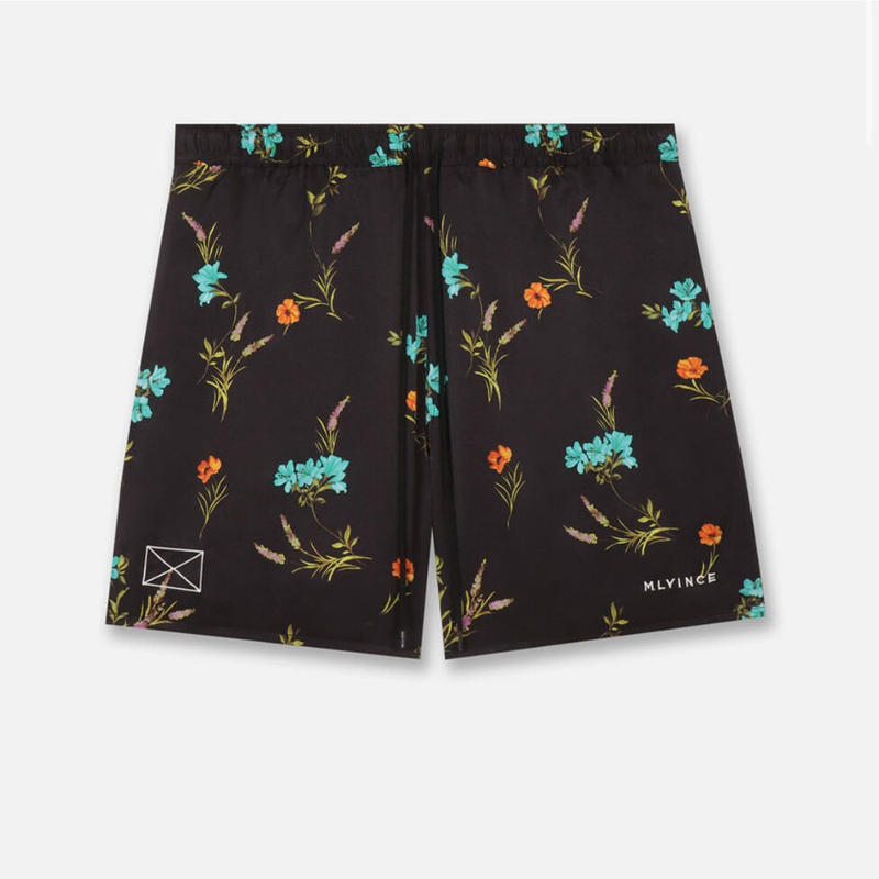MLVINCE / floral beach shorts black - www.dreamsmilesdental.com.au