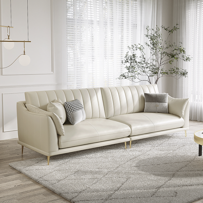 ソファー　クリーム色 2人掛けソファー (クリーム)