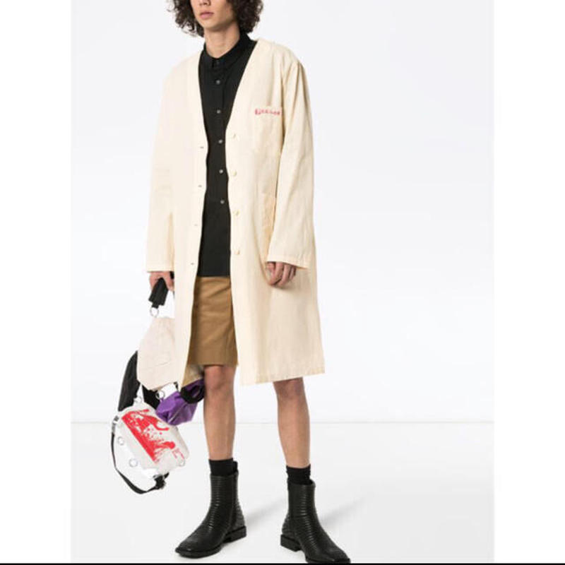 新品 rafsimons 2020ss labo coat 46 | requality