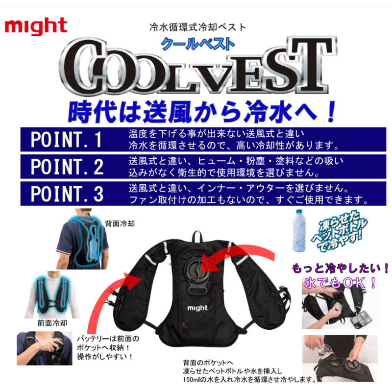 マイト工業クールベスト、冷却ベスト
