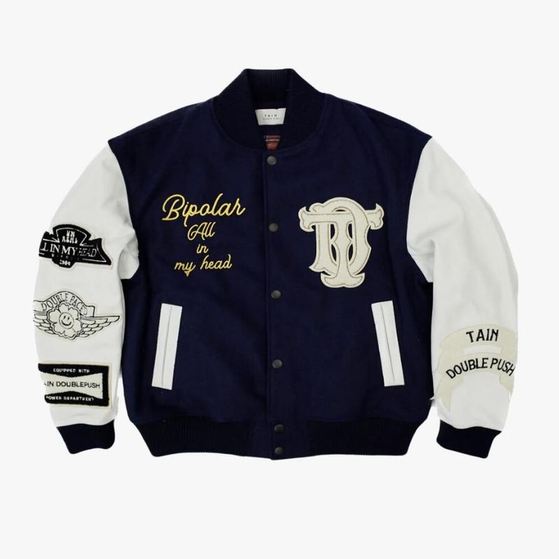 TAIN DOUBLE PUSH / BIPOLAR AWARD JACKET / NAVY