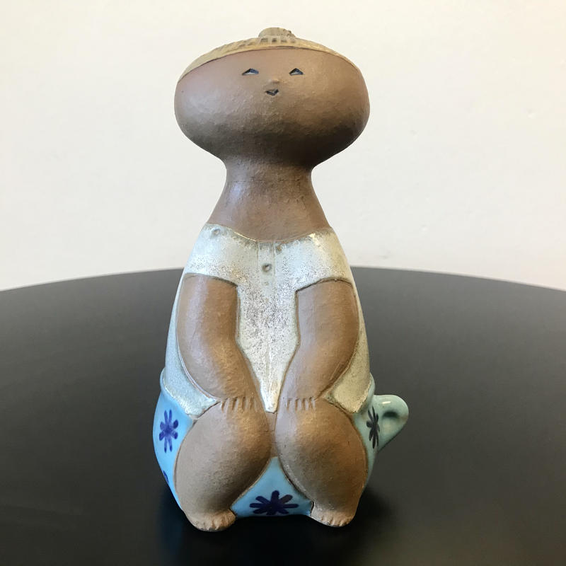 ◇希少カラー◇ Lisa Larson リサラーソン 陶板 記念日 北欧 置物