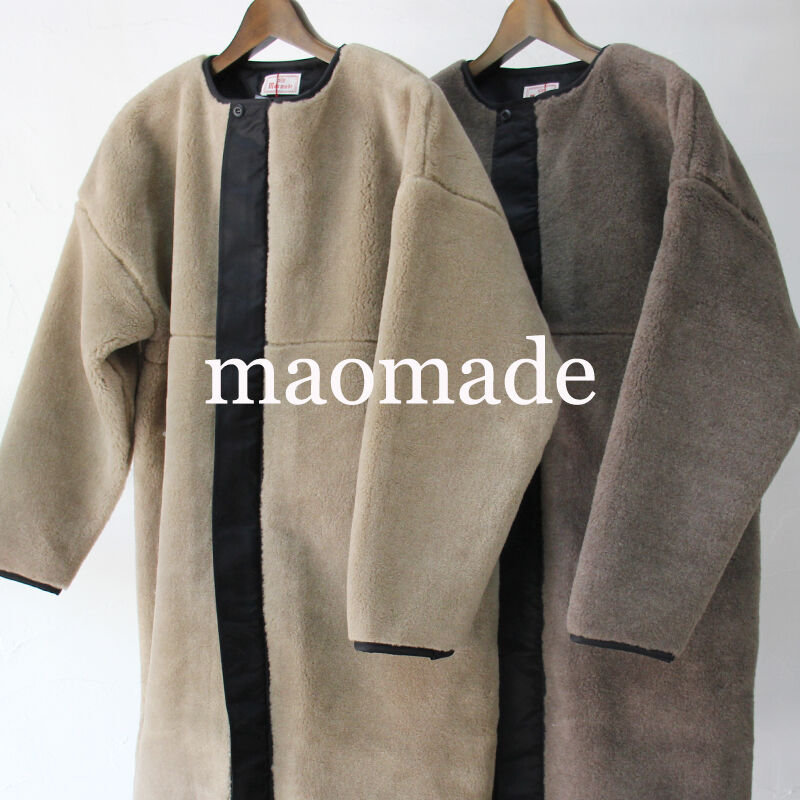マオメイド ロングボアコート mao made マオメイド ロング コート ベアー ボア フリース ノー