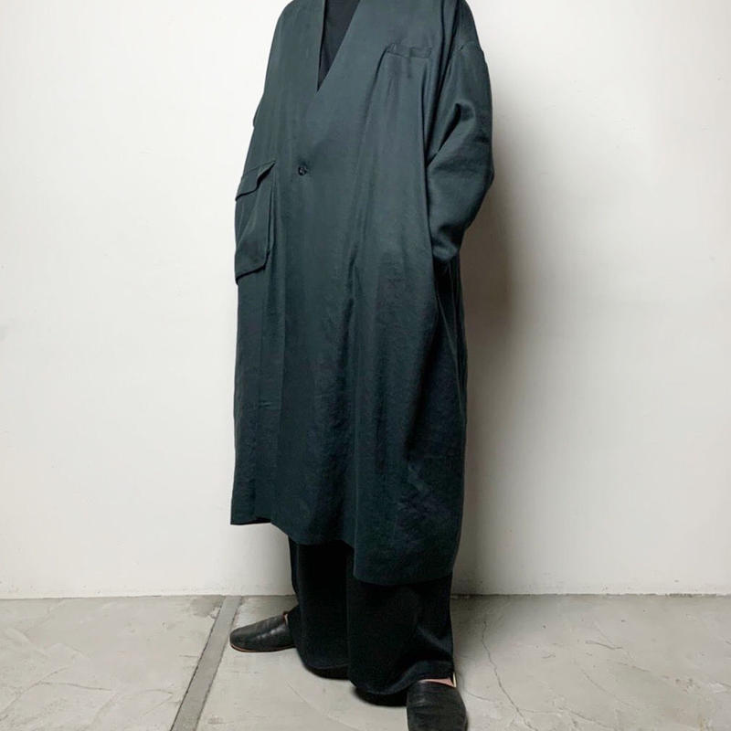アニメショート ka na ta long coat 薄手コットンリネン素材 ロング