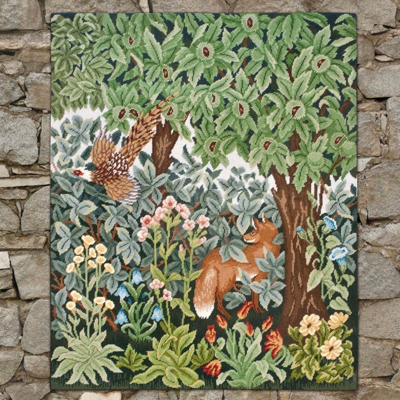 ベスラッセル刺繍キット FOX ウィリアムモリスタペストリーより
