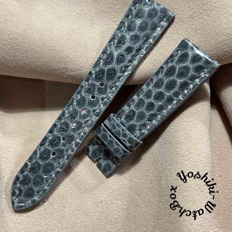 送料&加工料込 sna-66 シースネイク ウミヘビ 腕時計ベルト グレー