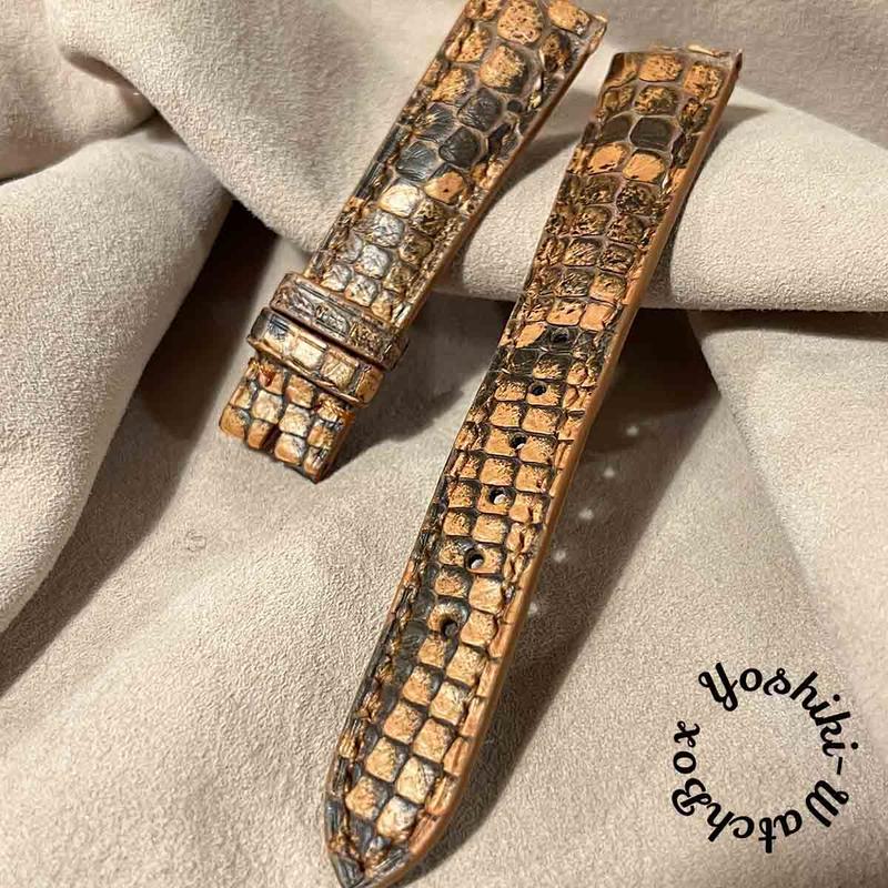 限定Ｗ特典付属 pyt-141 パイソン 腕時計ベルト ブラウン (ラグ幅20mm