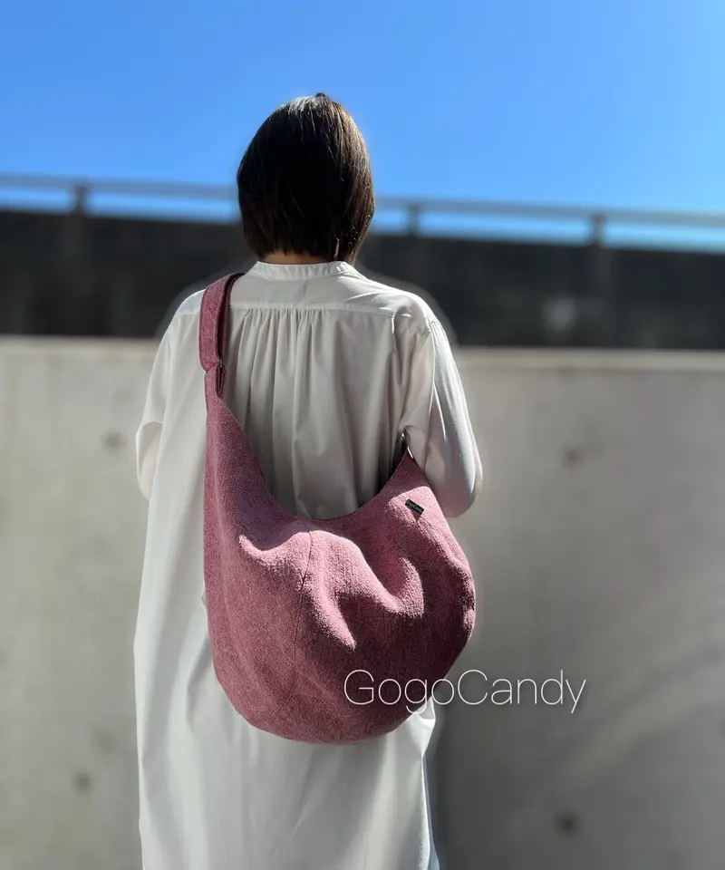 シルバーグレー サイズ ポンバッグ【ローズ】gocan55 | www