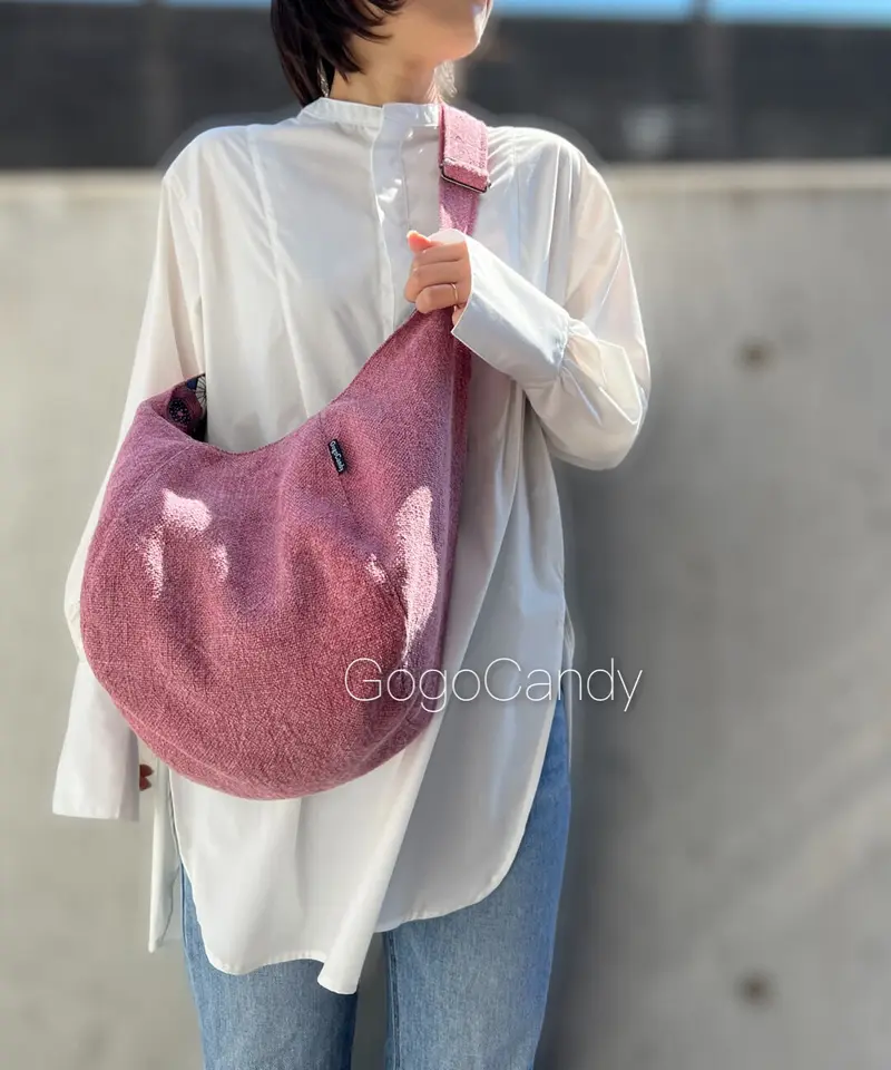 シルバーグレー サイズ ポンバッグ【ローズ】gocan55 | www